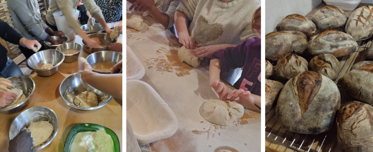 Faisons le pain ensemble : atelier Mieux manger pour tous