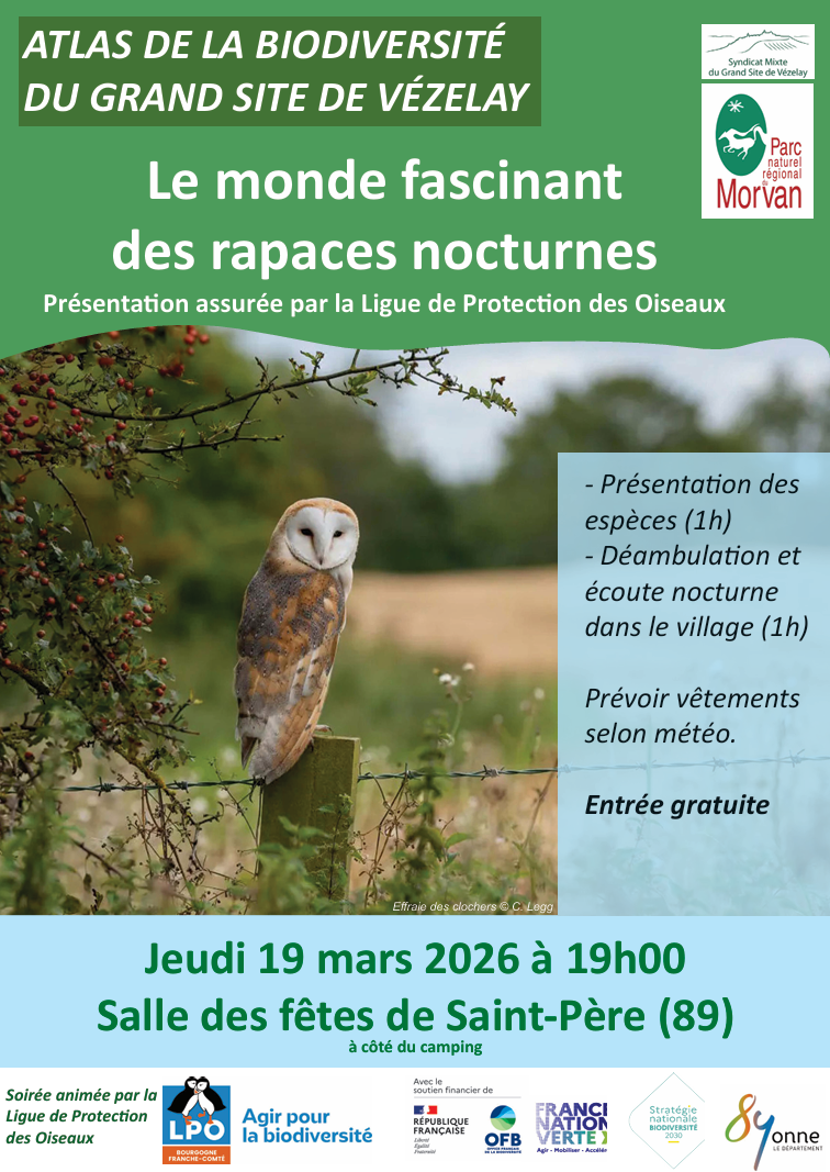 Soirée rapaces noctures 19 mars 2026 PNR et OGS